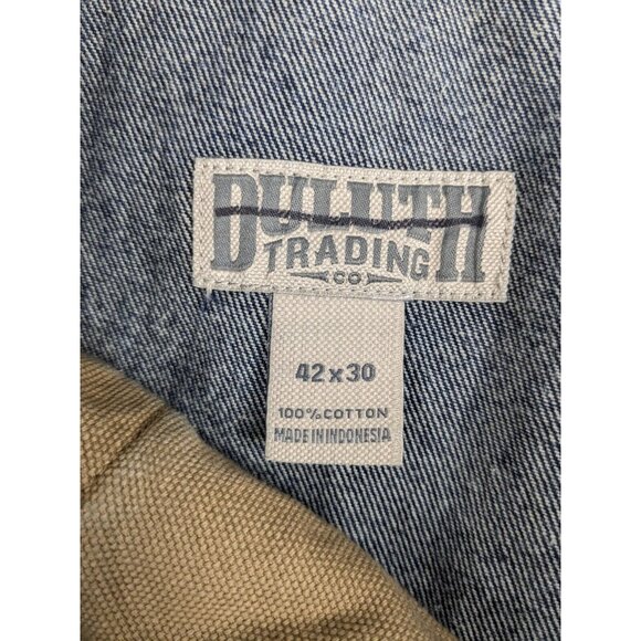 Duluth Trading Co Jeans Mens 42x30 Blue Carpenter Denim Casual Work Pants Y2K - Picture 7 of 9